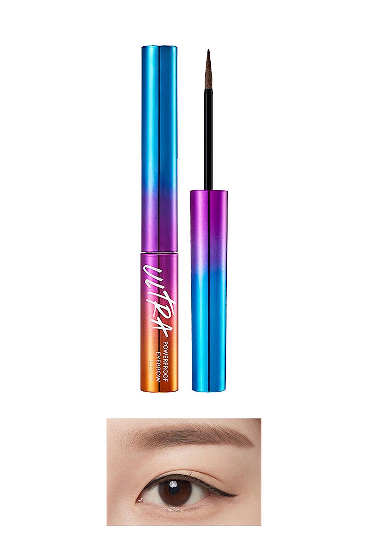 Kalıcı Likit Kaş Şekillendirici Ultra Powerproof Eyebrow Liquid [Dark Brown]